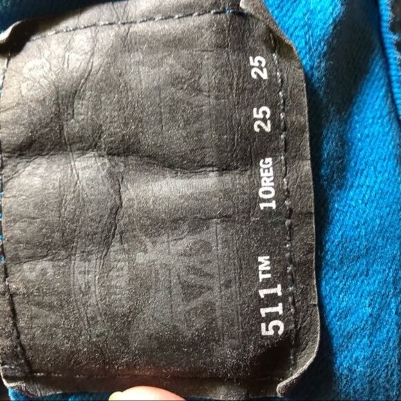 511 kids levi's Strauss blue jeans skinny blue pockets zipper size kids 10 READ - Picture 8 of 8
